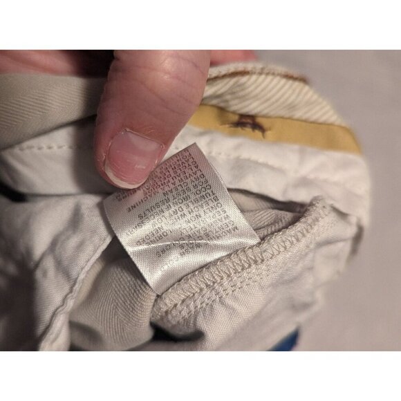 Vintage Tommy Bahama Men's Khaki Pleated Relaxed Fit Silk/Cotton Shorts Size 35 - Picture 12 of 16